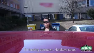 Sexy Janica gets gets her ass stretched by a total strangers huge cock