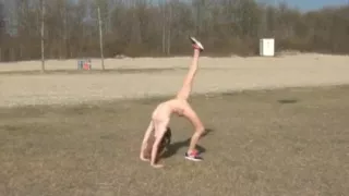 I'm getting totally stripped in public place