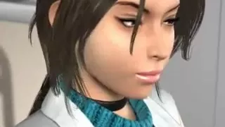 3d toon female nurse n doctor