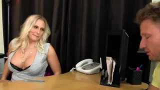 Busty Blonde Gets Her Pussy Licked By Driver