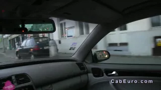 Pierced nose amateur bangs in fake taxi pov