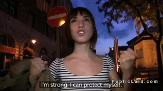 Hungarian amateur fucks on roof top pov