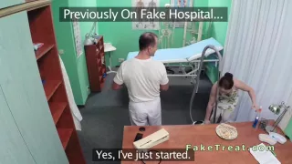 Doctor fucks nurse and cleaning lady in fake hospital