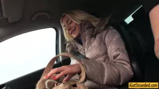 Pretty amateur blonde teen fucked and jizzed on top of pussy