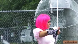 Cosplayer Natalie Monroe screwed up with stranger in public