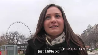 Hungarian amateur sucking in public pov