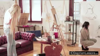 Hot horny ladies Summer and Diore gets fucked by a lucky guy