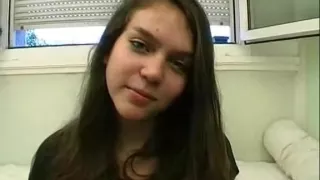 Shy french non-professional 19yo immature 1st anal