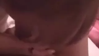 Asian babe with hairy pussy fucked