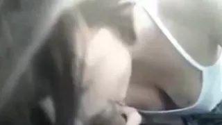 Girlfriend outdoor blowjob