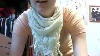 Sweet immature shows big tits