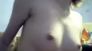 cute girlfriend  on web camera