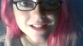 Emo girlfriend's night webcam striptease