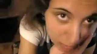 Gentle oral job by hot immature