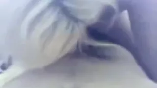 Ding-Knob Loving Blonde immature Blows Her BF's Pecker POV On The Sofa