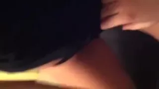 Very Cute Darksome Brown immature Blows Her BF's Knob Close Up On Cam