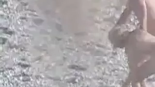 Hot black brown immature riding her boyfriend on ottoman