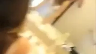 Spanish brunette hair hair immature gets it from behind