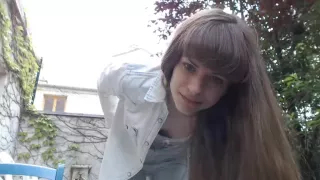 Having a sex chat in my back yard