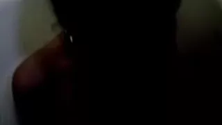 immature woman with some great brown teats is engulfing her boyfriend in the bathtub