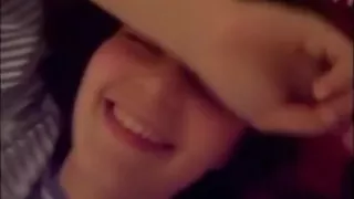 cute pair in love fooling around