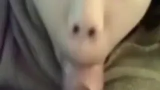 Oriental immature with adorable throat cum facial oral-job