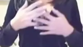 Breasty pigtails immature disrobes on livecam