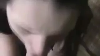 Astonishing immature home made deepthroat and gulp