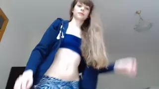 Playing with my dildo on a webcam