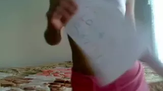 hot immature girlfriend  dancing on video