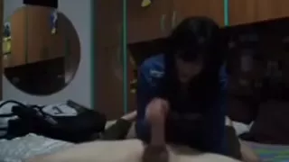 Sexy youthful girlfriend give astounding irrumation and facialized