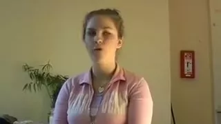 Horny babe sucking and rubing cock