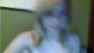 captivating blond in cam