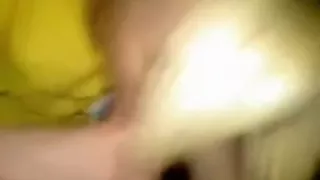 Cute immature Girlfriend strokes her boyfriends cock blowing his load in her mouth