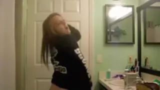 Cute looking immature girlfriend sent me this video