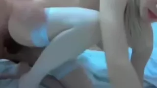 Slamming my immature blonde on a webcam