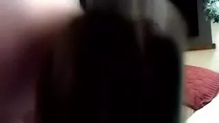 Slamming my immature twat with a dildo