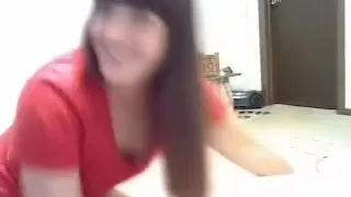 Heavy hairy pussy play on the floor