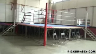 Super tiny teen Beth flashes her tits and fucked for money