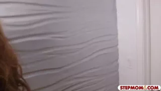 Stepmom Mia Ryder crazy threesome with teen couple