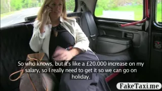 Horny milf customer twat fucked with fake driver for free