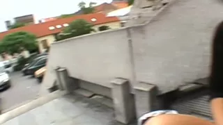 Sexy and wild outdoor oral sex