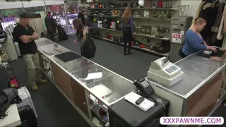 Sexy college student back office bang