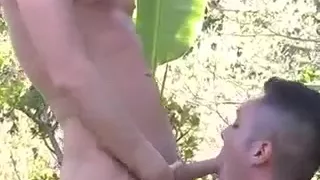 Tattooed Boyfriends Outdoor Arschficken