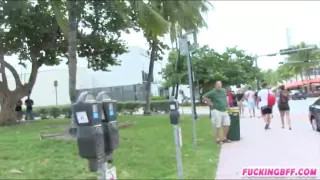 Cheerleader besties car wash and get fucked to raise money