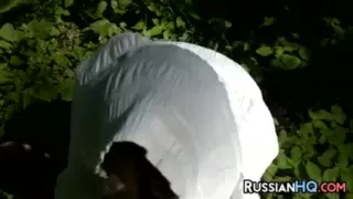 Russian Chick Fucked In The Forest