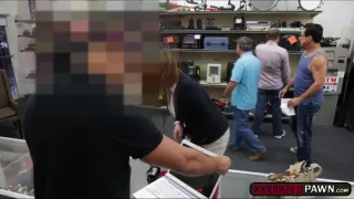 Milf needs a plane ticket so she agrees to have sex with the pawnshop guy