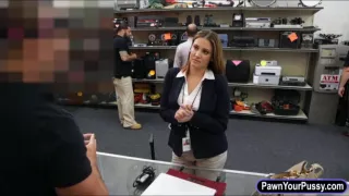 Pawnkeeper made a deal with busty business lady and fucked