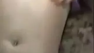 Tiny immature in white stockings gets loosened up