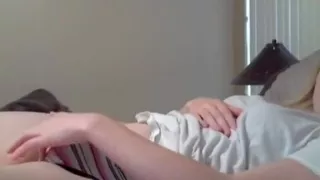 Real immature hotty playing with her bushy wet crack